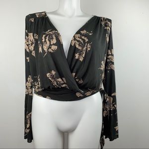 Free People Fiona Floral Shirt, Size M